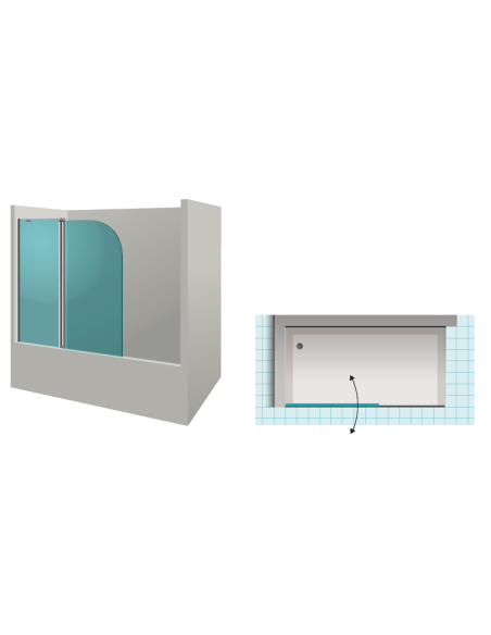 MAMPARA PARA BAÑERA NAGOYA - DOCCIA