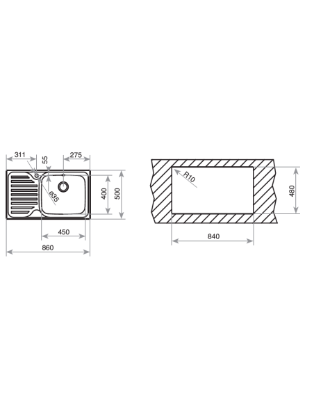 FREGADERO TEKA CLASSIC MAX 1C 1E