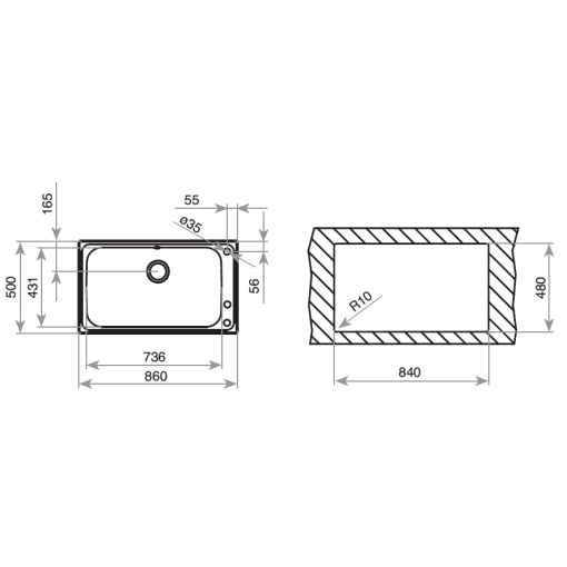 FREGADERO TEKA BAHIA 1C PLUS