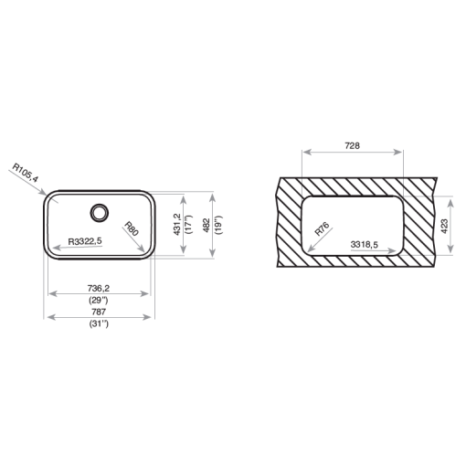 Fregadero TEKA BE - 74.43