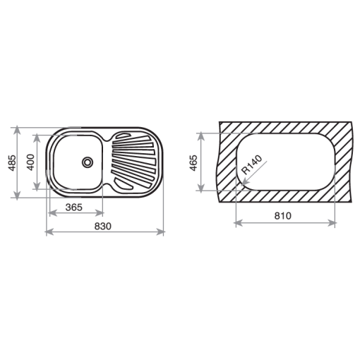 FREGADERO TEKA STYLO 1C 1E