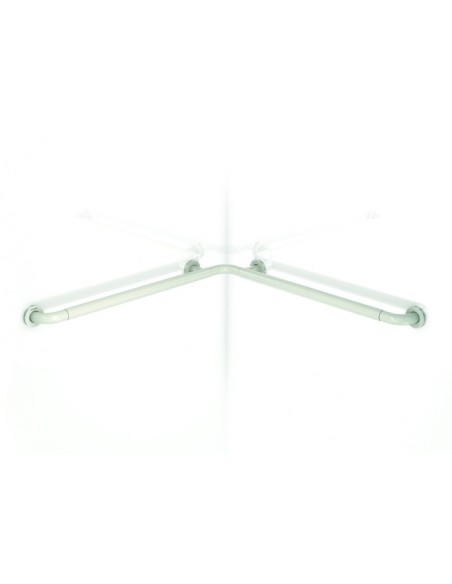 BARRA RINCON 90º 815 X 815 MM. DE ACERO ACABADO EN NYLON