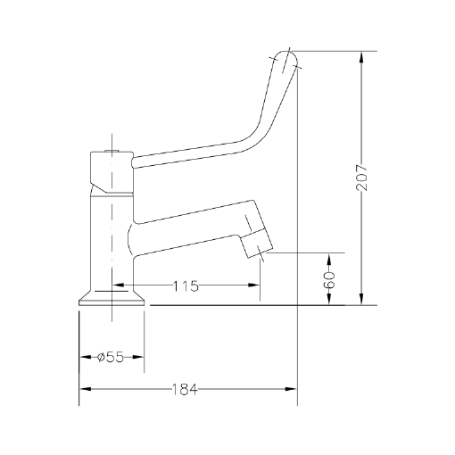 Grifo monomando medical GENWEC