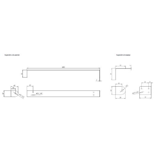 Kit para reclinar espejo GW11 70