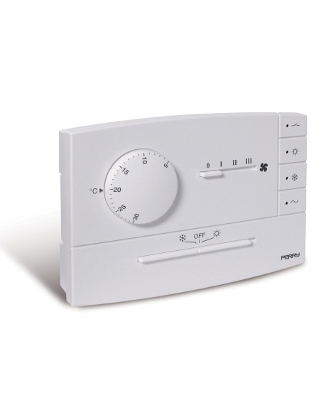 TERMOSTATO PARA FAN-COIL "ZEFIRO" MANDO VERANO-OFF-INVIERNO