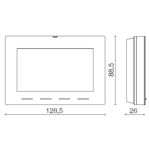 CRONOTERMOSTATO SEMANAL A PILAS "VISION"