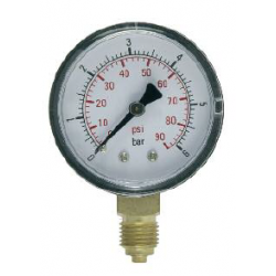 Pressure gauge with double scale radial connection DN50