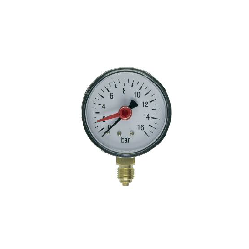 MANOMETRO ABS CONEXIÓN RADIAL DOBLE ESCALA DN80 CON PUNTERO