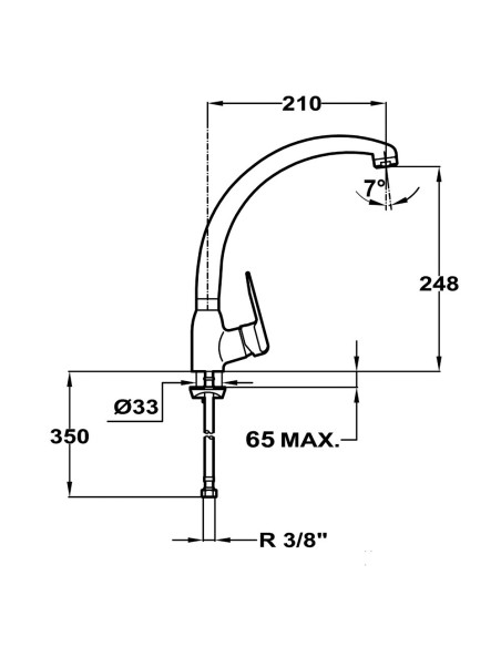 GRIFO DE COCINA IN 914 CROMO LIMITADOR CAUDAL