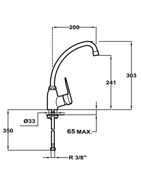 GRIFO DE COCINA IN 912 CROMO