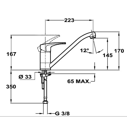 GRIFO DE COCINA MS1 CROMO