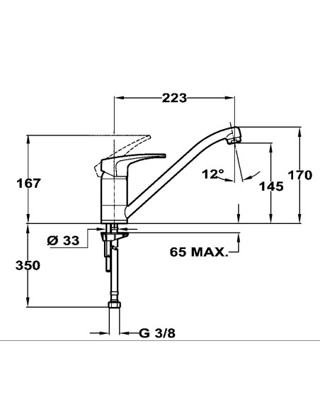 GRIFO DE COCINA MS1 CROMO