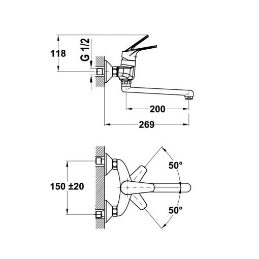GRIFO DE COCINA MTP 025 CROMO