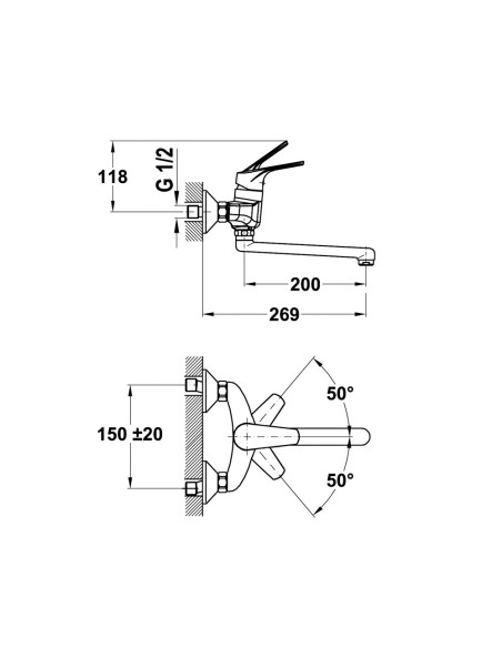 GRIFO DE COCINA MTP 025 CROMO