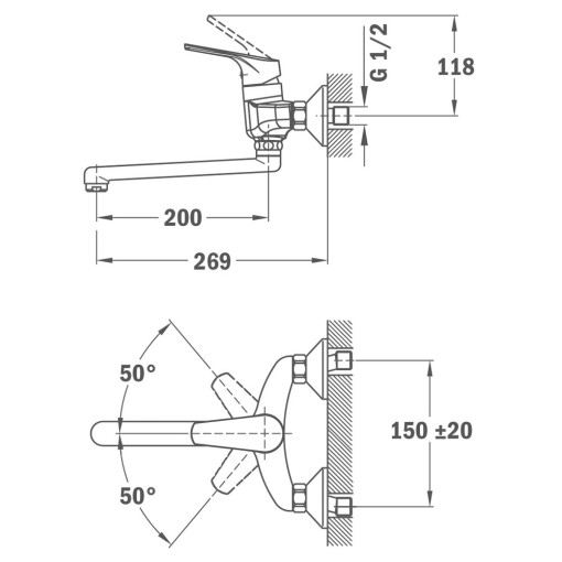 GRIFO DE COCINA MTP 025 CROMO