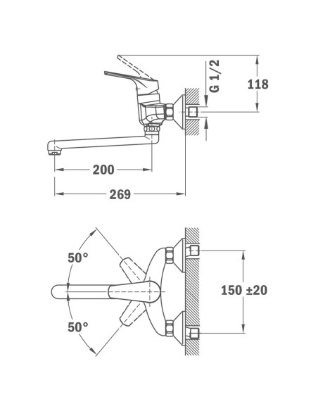 GRIFO DE COCINA MTP 025 CROMO