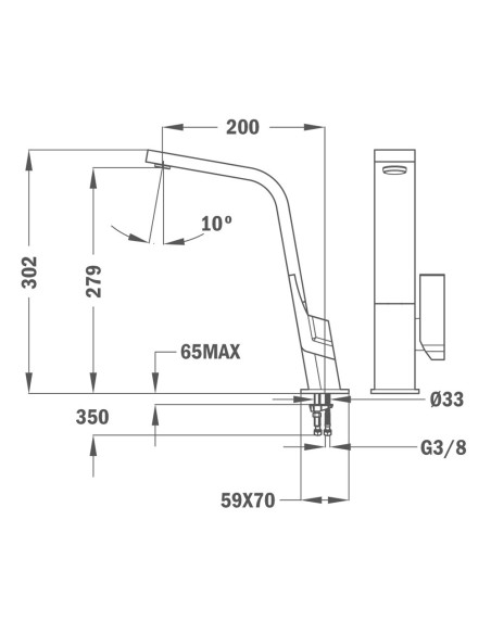 GRIFO DE COCINA IC 915