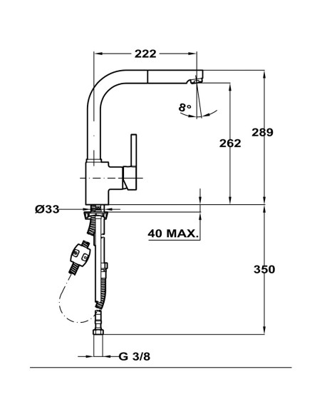 GRIFO DE COCINA ARK 938 I