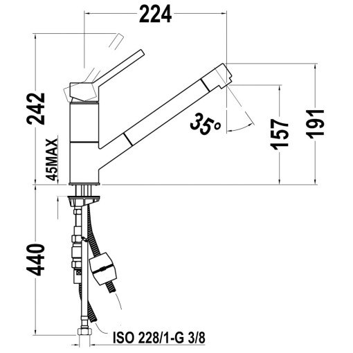 GRIFO DE COCINA AUK 978
