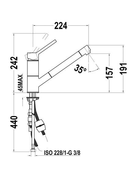 GRIFO DE COCINA AUK 978