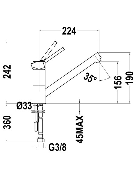 GRIFO DE COCINA AUK 913