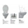 Toilet Seat MOD. SLIM RECTO BLANCO