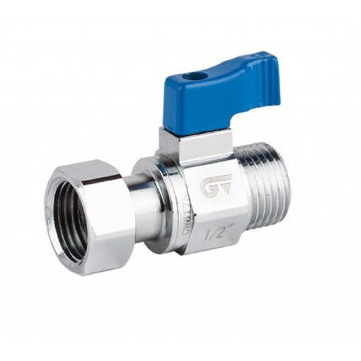 Válvula De Esfera Mini Con Tuerca Loca