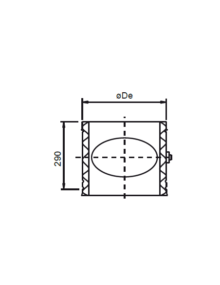 REGULADOR TIRO  DOBLE PARED DINAK
