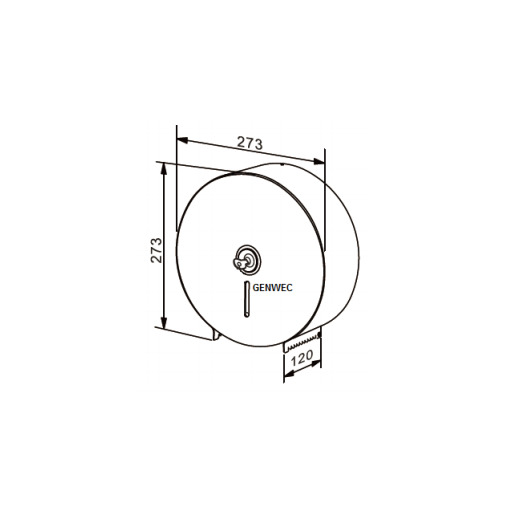 Dispensador Papel Jumbo Acero