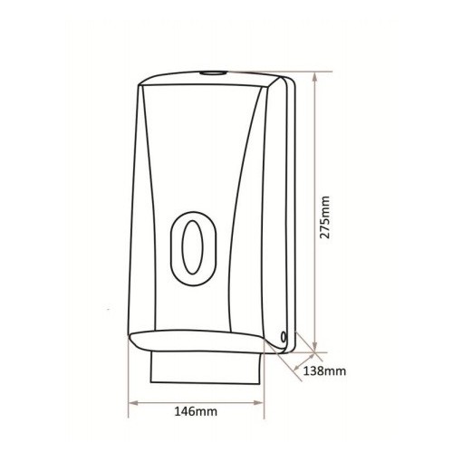 Dispensador De Toallitas 2 Rollos ABS Blanco