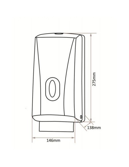 Dispensador De Toallitas 2 Rollos ABS Blanco
