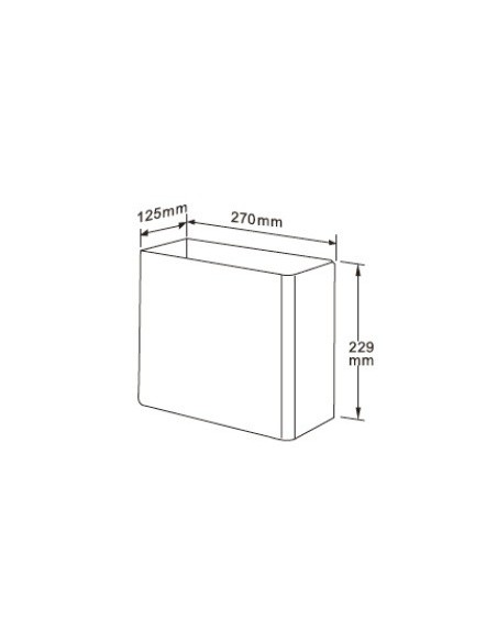 Papelera Mural 7 L. INOX 304 Satinado