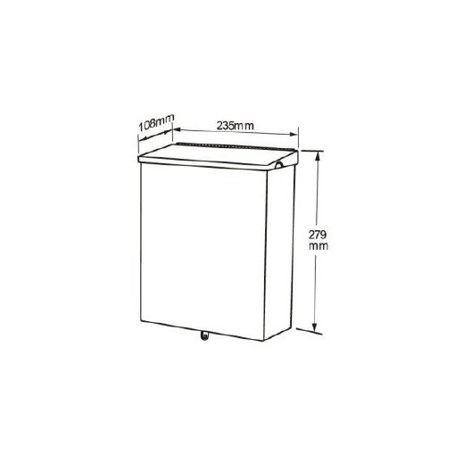 Papelera Mural Para Compresas INOX 304 Satinado