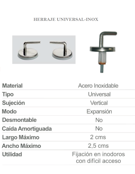 Tapa WC Universal EKANA DUROPLAST
