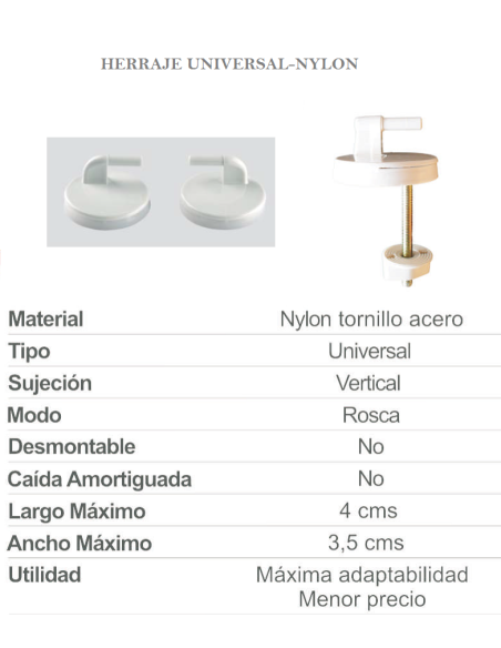 Tapa WC Universal EKANA DUROPLAST