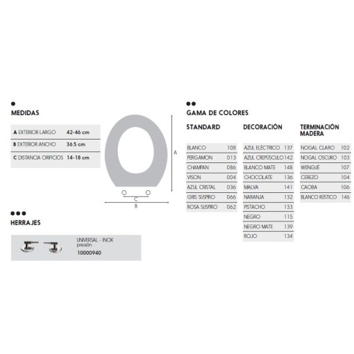 BOLERO RESIWOOD Toilet Seat Cover