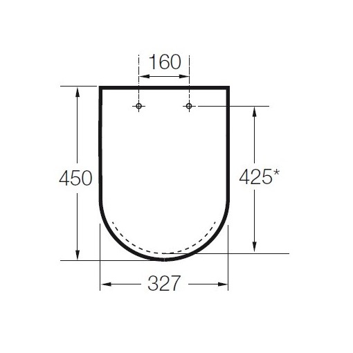 Asiento WC y tapa ORIGINAL para inodoro DAMA RETRO ROCA