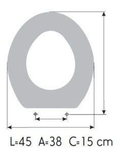 Tapa WC ROCA CONCRETO