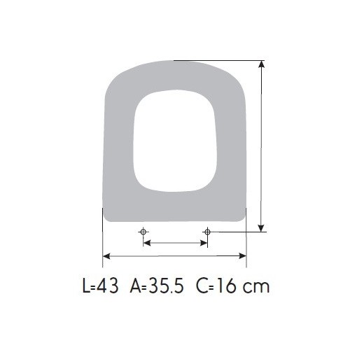 Tapa WC ROCA DAMA SENSO