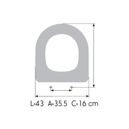 Tapa WC ROCA MERIDIAN