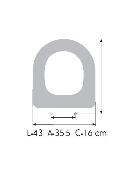Tapa WC ROCA MERIDIAN