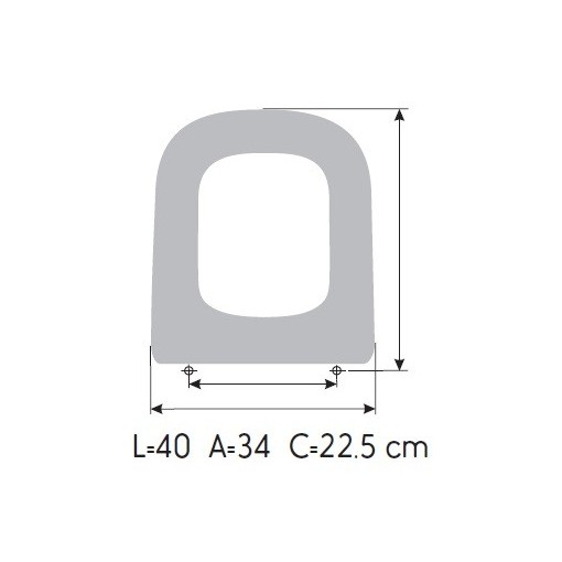 Tapa WC ROCA THE GAP COMPACT