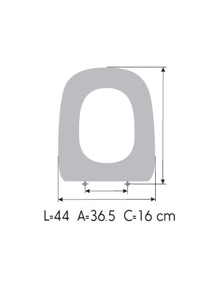 Tapa WC ROCA FRONTALIS