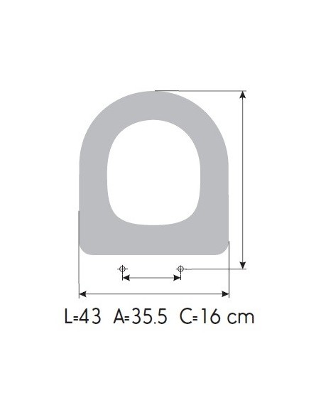 Tapa WC ROCA MERIDIAN N
