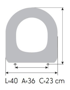 Tapa WC ROCA MERIDIAN N COMPACT