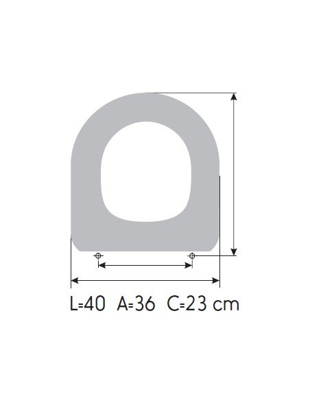 Tapa WC ROCA MERIDIAN N COMPACT