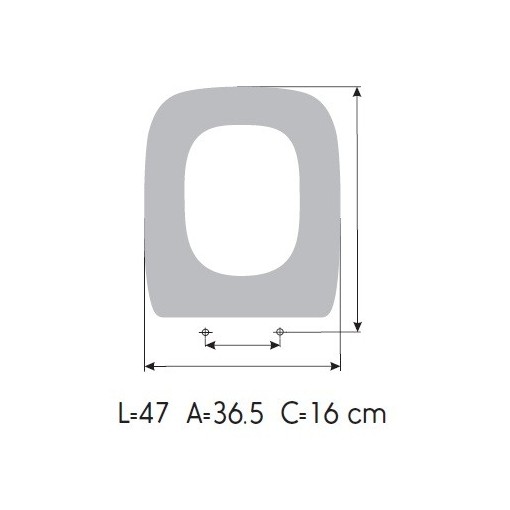 Tapa WC BELLAVISTA ALMINA