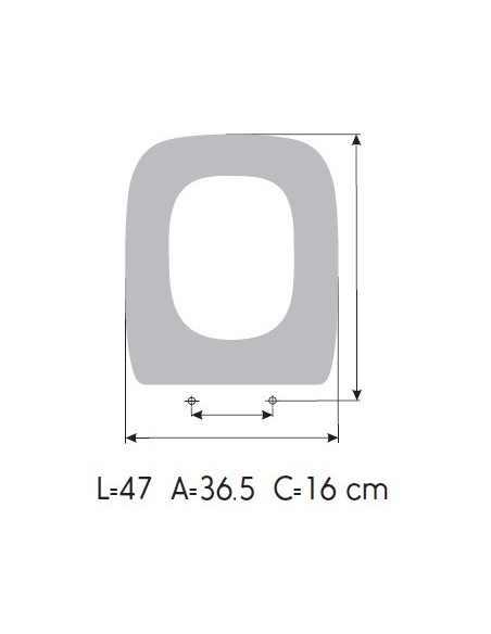 Tapa WC BELLAVISTA ALMINA