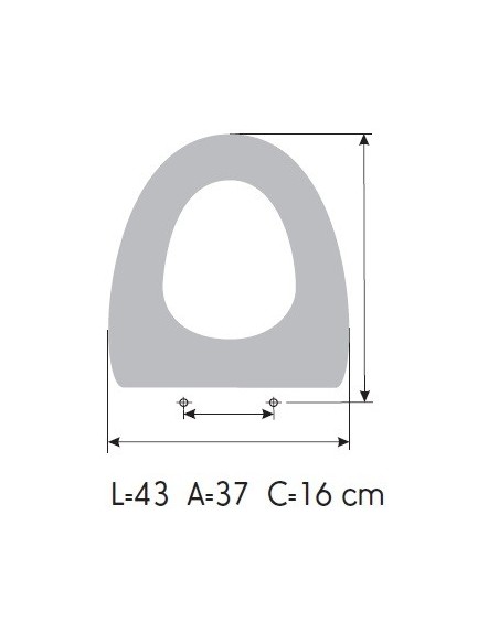 Tapa WC BELLAVISTA LARA