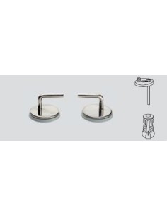 Herraje Universal Inox Presión Para Asiento Retro